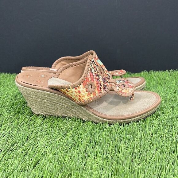 Jack Rogers - Jacks - Multi-Color Wedge Espadrille Sandals - Picture 4 of 8